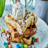 Wafel with Icecream